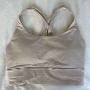 Lululemon Energy Bra Long Line Size 4 Pink Bliss